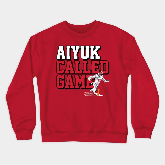 Brandon Aiyuk Called Game Crewneck Sweatshirt by Chunta_Design